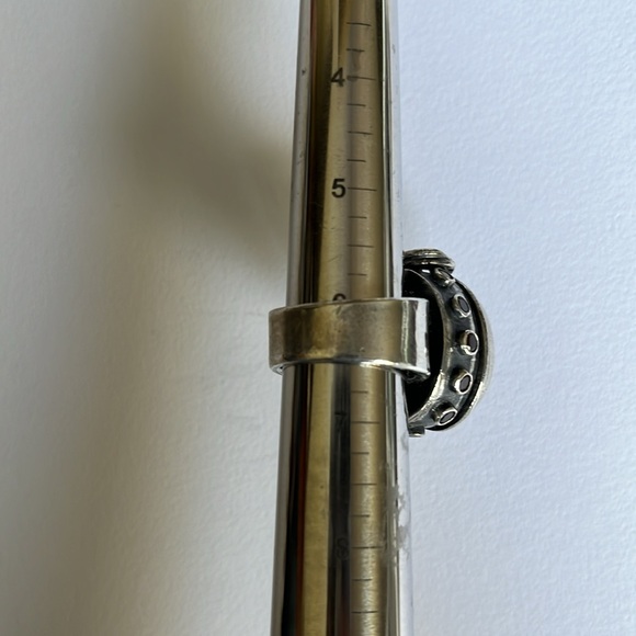 one of a kind treasure box (poison) ring. Sterling garnet jasper carved Buddha - Picture 13 of 14